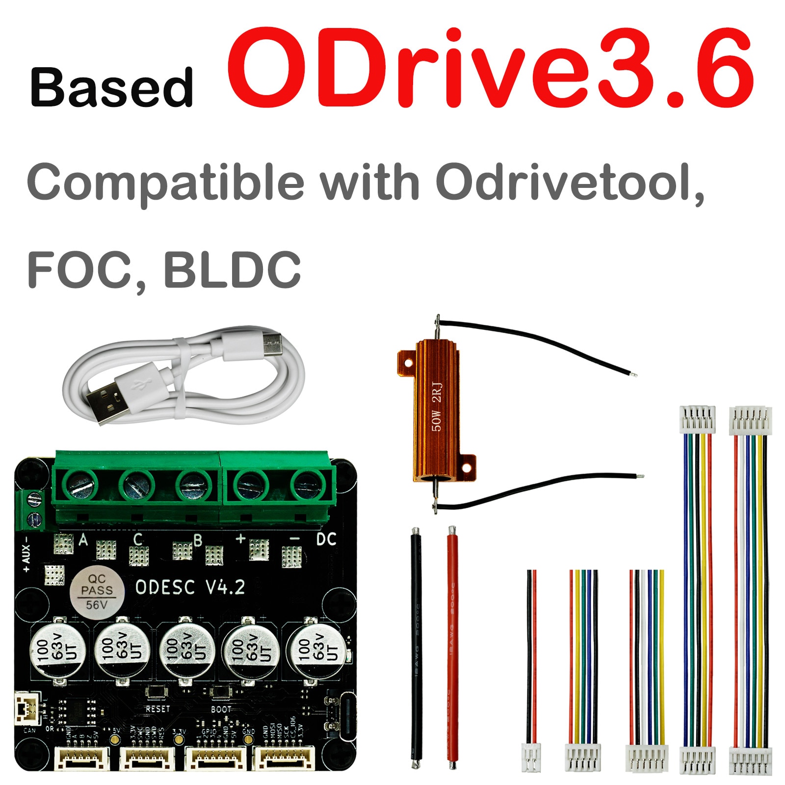 ODESC 귯ø   Ʈѷ  ǰ, ODrive3.6  ׷̵, Odrivetool FOC BLDC ȣȯ , V4.2
